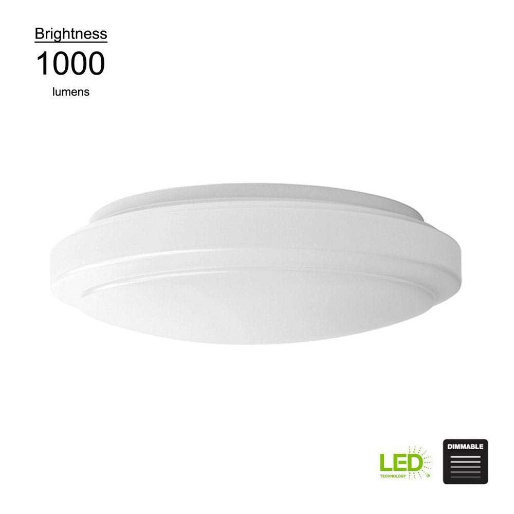 12in. 2 Light Round Bright White LED Flushmount Ceiling Light Fixture