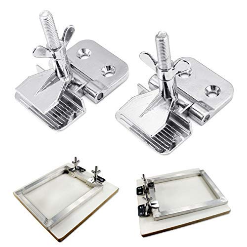 Screen Frame Butterfly Hinge Clamps Screen Printing Clamp Alloy 2PCs with Screw