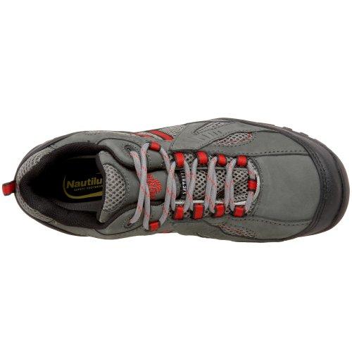 Nautilus Safety Footwear Men's N1702 Composite Toe Boot,Grey/Red,8.5 M US