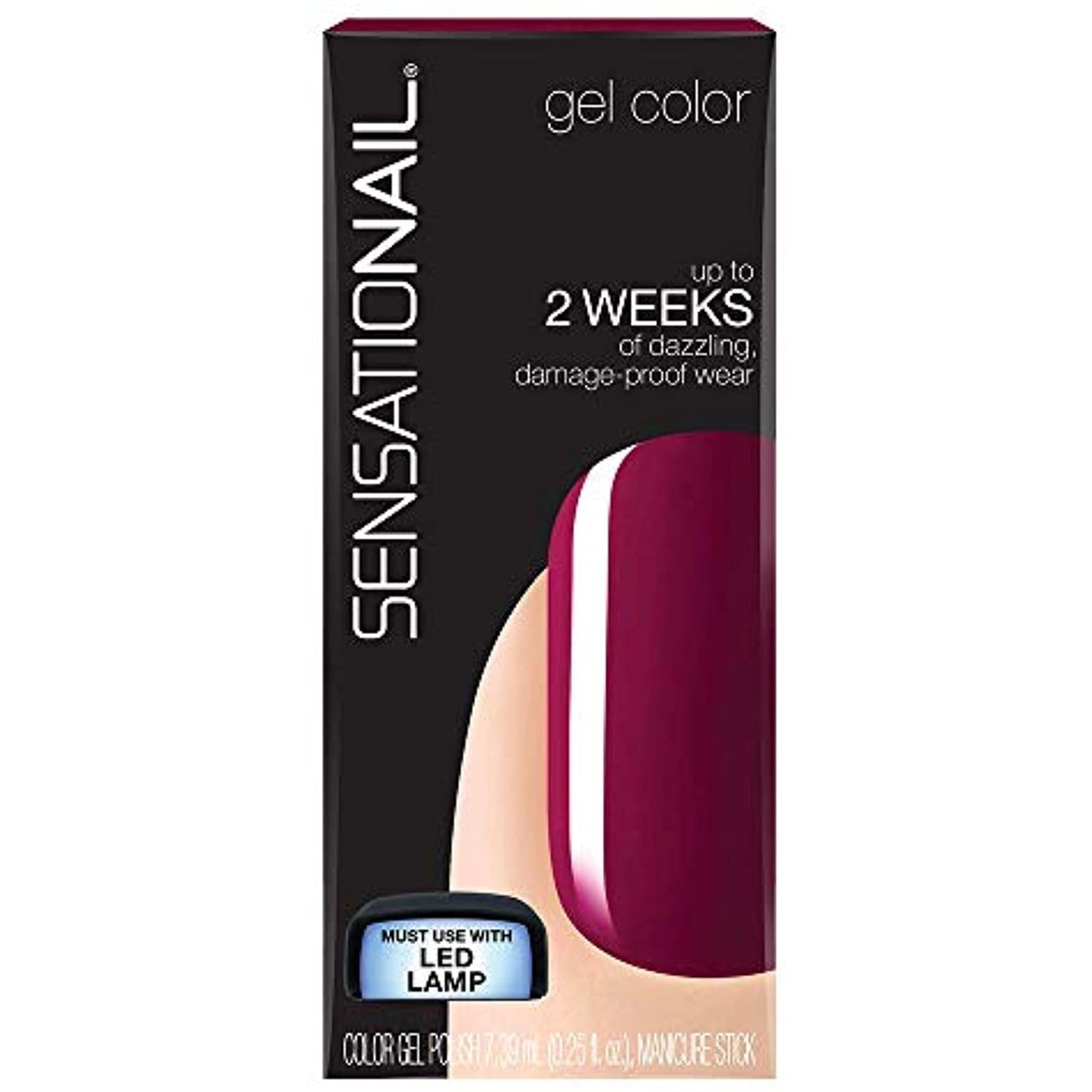SensatioNail Color Gel Polish Sugar Plum .25 fl oz