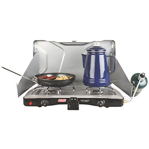 Coleman Gas Camping Stove | Triton+ Propane Stove, 2 Burner