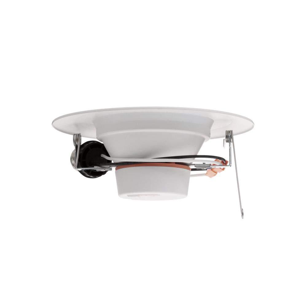 Commercial Electric 6" Matte White Integrated LED Recessed Trim 5-Ways (2-Pack)