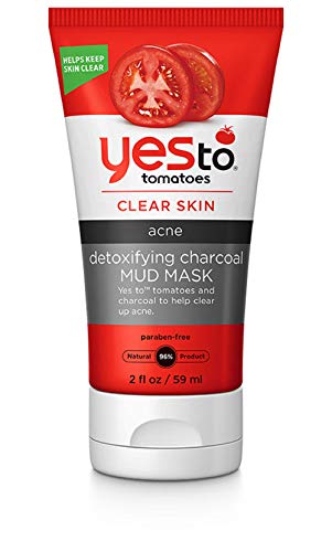 Yes To Tomatoes Facial Mud Mask w/ Detoxifying Charcoal - Facial Mask for Acne