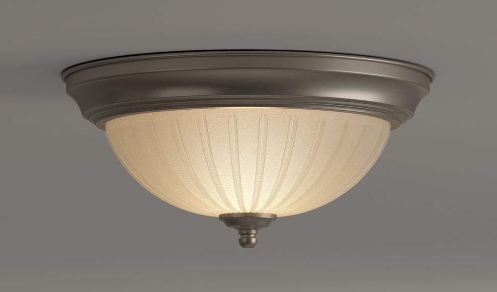 Commercial Electric 11 in. 100-Watt Equivalent Brushed Nickel Integrated LED F..