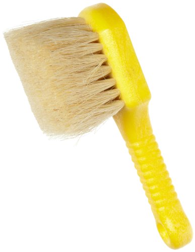 Rubbermaid Commercial Short Plastic Handle Utility Brush, Tampico Fill, YELLOW