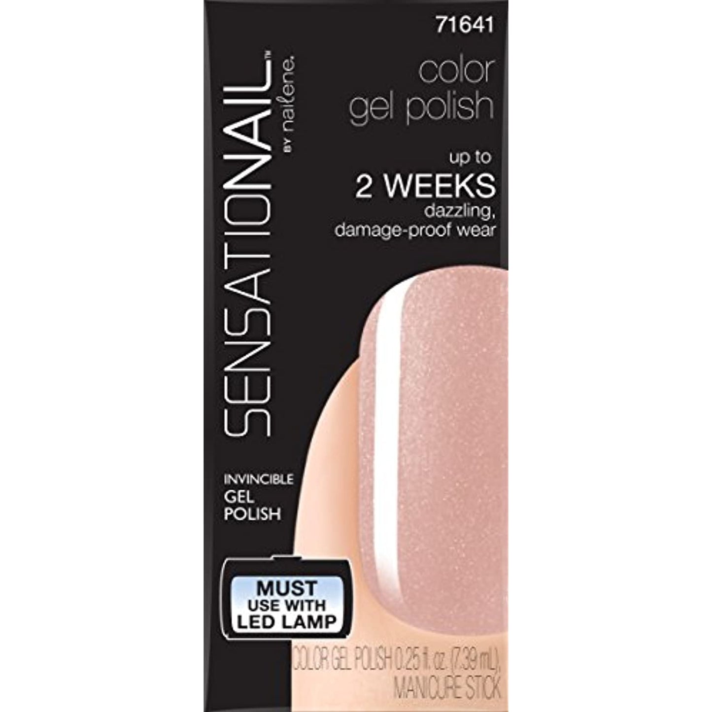 Sensationail Gel Polish Color, LE CREME, 71641, Lot of 4, NEW