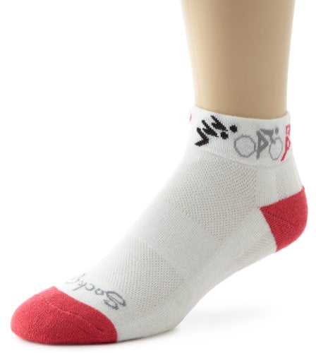 SockGuy Men's Ch Air Shetri Socks, White, Sock Size:10-13/Shoe Size: 6-12