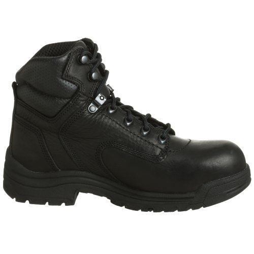 Timberland Women's Pro-Titan 6 Inch Safety Toe Black Full Grain 8.5 M