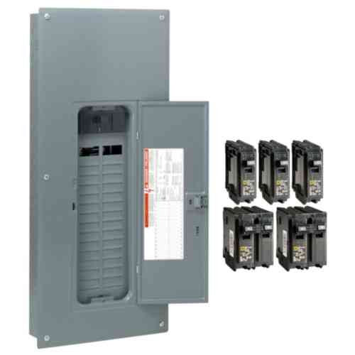 Square-D 200-Amp 30-Space 60-Circuit Indoor Main-Breaker Box Panel Load-Center