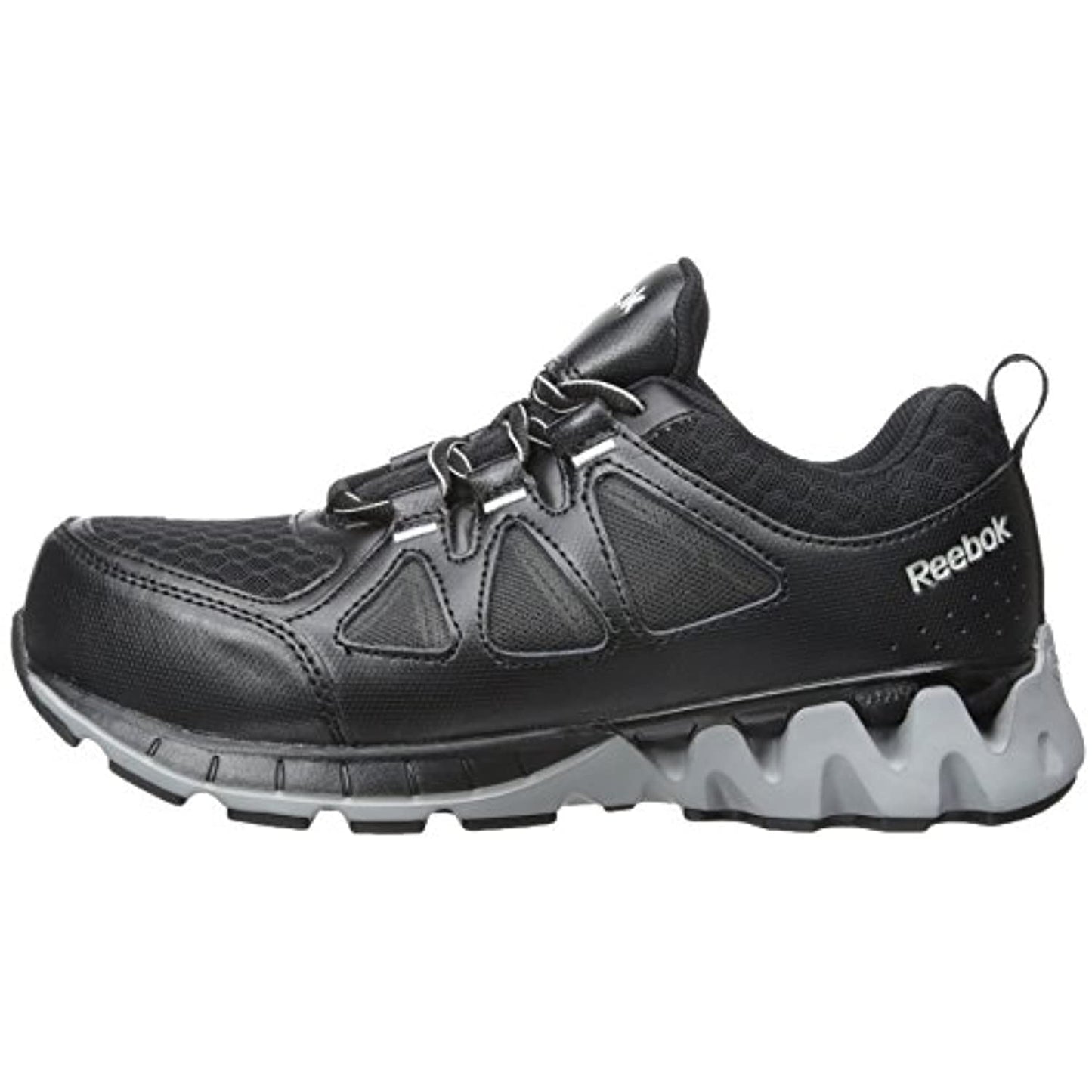 Reebok Work Women's Zigkick RB301 Work Shoe, Black/Grey, 6 M US