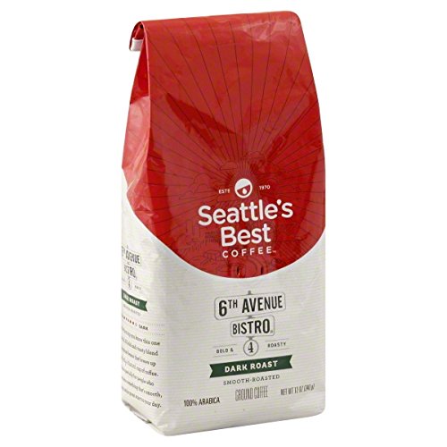 PACK OF 12 Seattle's Best Level 4 Dark Ground, 12 oz ea Best Before Jan. 2020