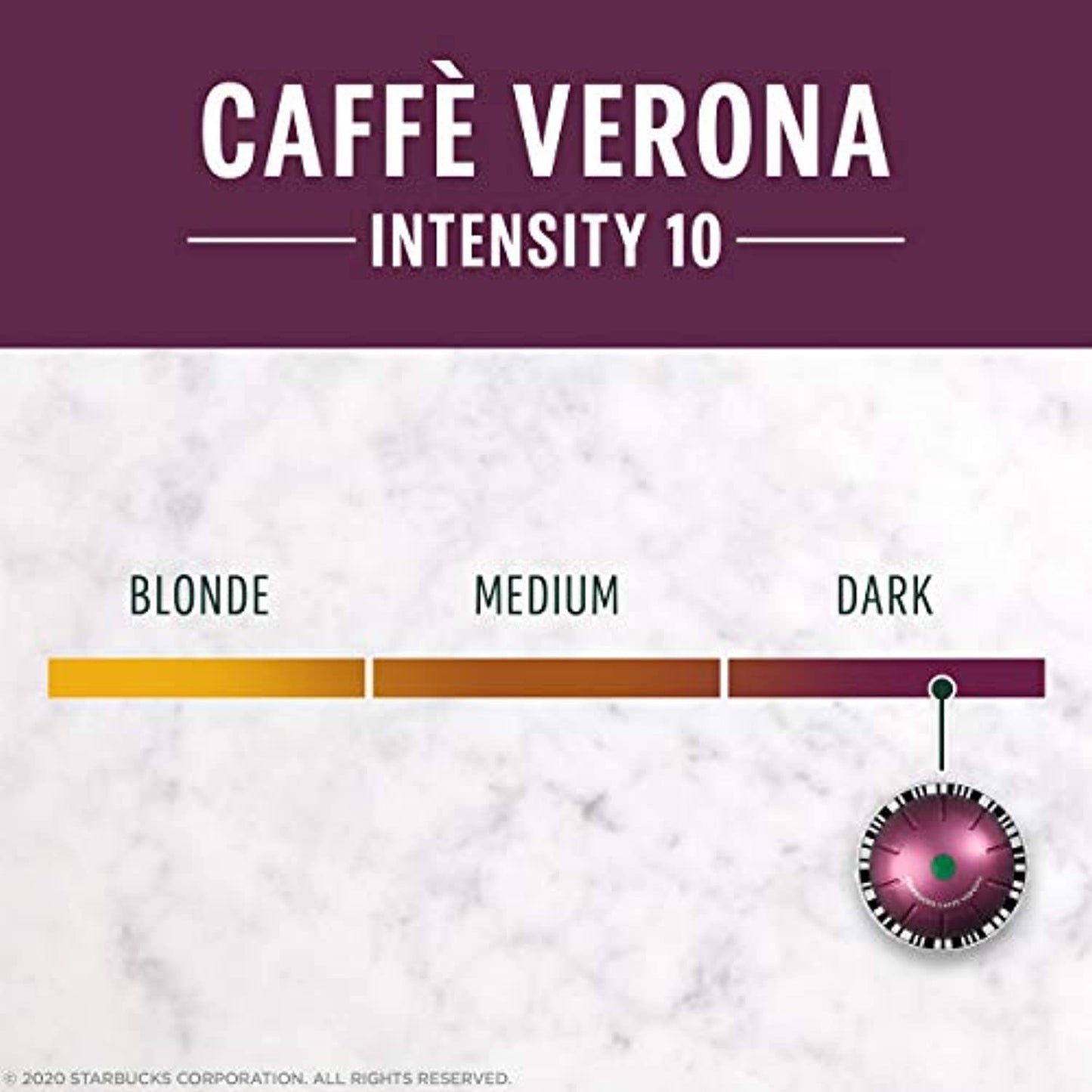 Starbucks Caffe Verona for Nespresso Vertuo 32 Capsules 4 Boxes Of 8 Count 5/22