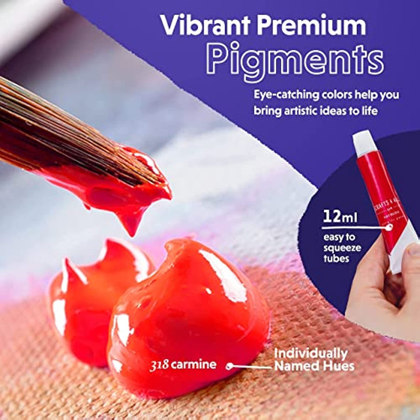 Crafts 4 All Acrylic Paint Sets 6 Sets of 24 Count Craft Paint Sets