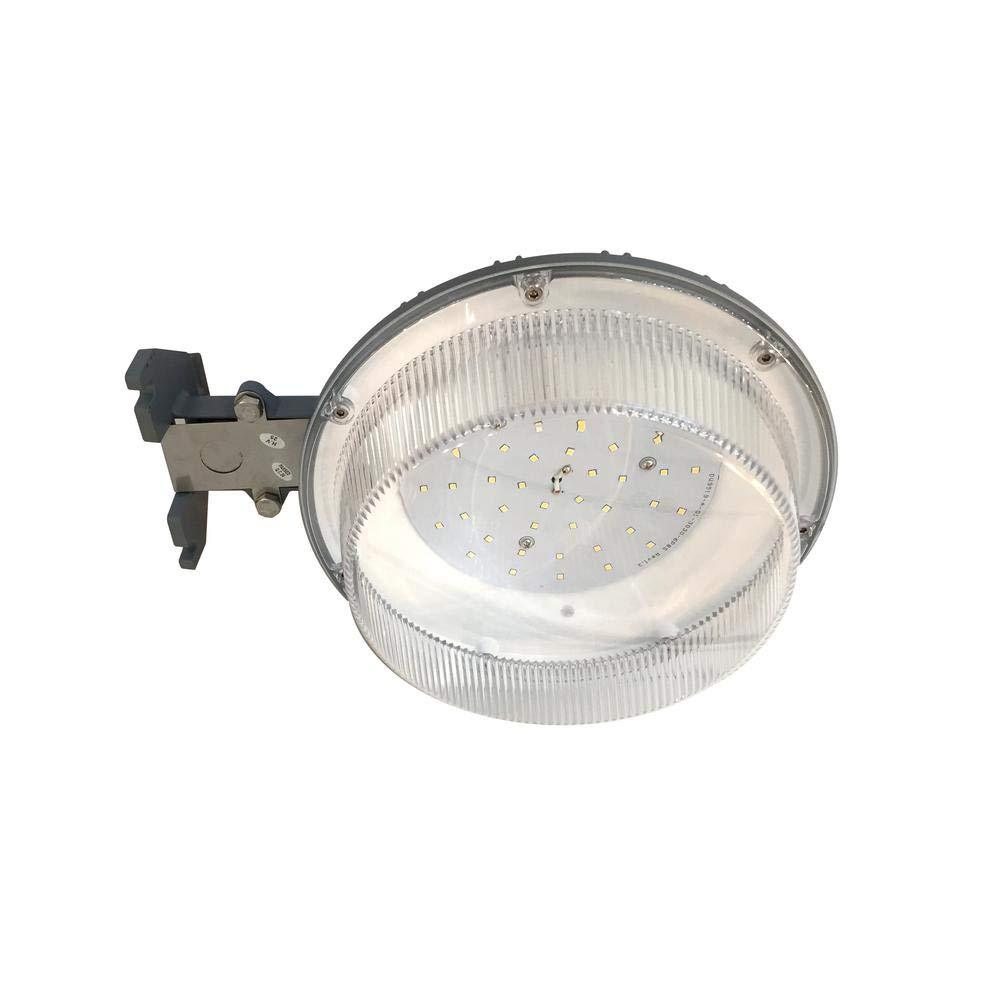 Commercial Electric 46-Watt Gray Outdoor Integrated LED Area Light Wall/Pole M..