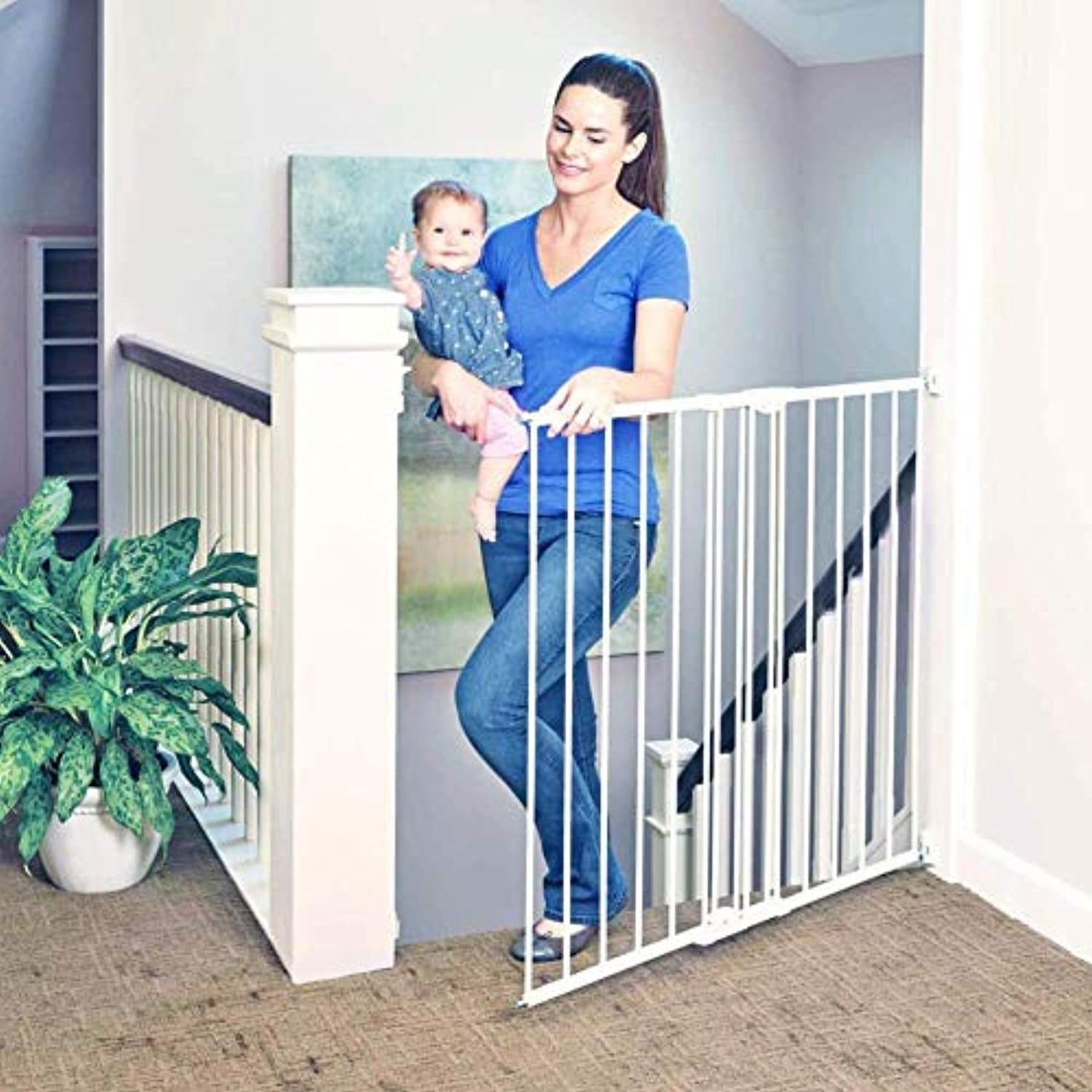 Northstates Supergate, Tall, Easy Swing & Lock Gate, Metal 28.6"x 36"x 47.8"