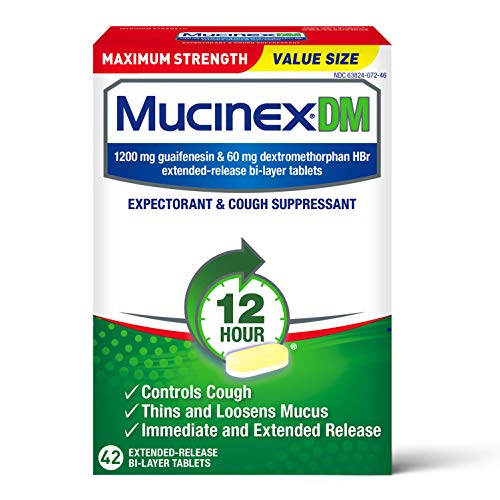 3 pack of  Mucinex DM Maximum Strength 12 HourTablets 42ct each box EXP 4/2023