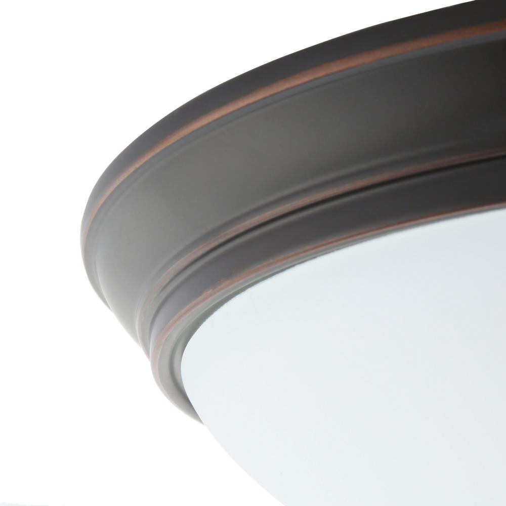 Commercial Electric Oil Rubbed Bronze LED Energy Star Flushmount