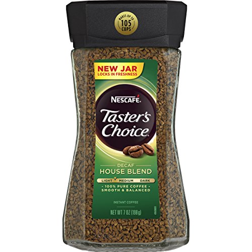 Nescafe Taster's Choice Decaf Instant Coffee, House Blend, 7 Ounce