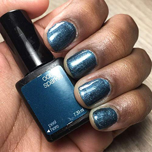 SensatioNail Color Gel Polish Ocean Sparkle .25 fl oz Lot of two