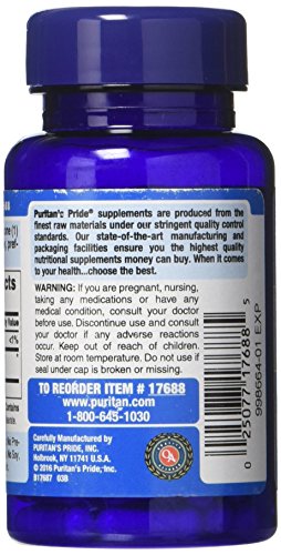 Puritans Pride Hyaluronic Acid 100 mg Capsules, 120 Count TOTAL