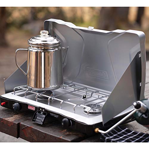 Coleman Gas Camping Stove | Triton+ Propane Stove, 2 Burner
