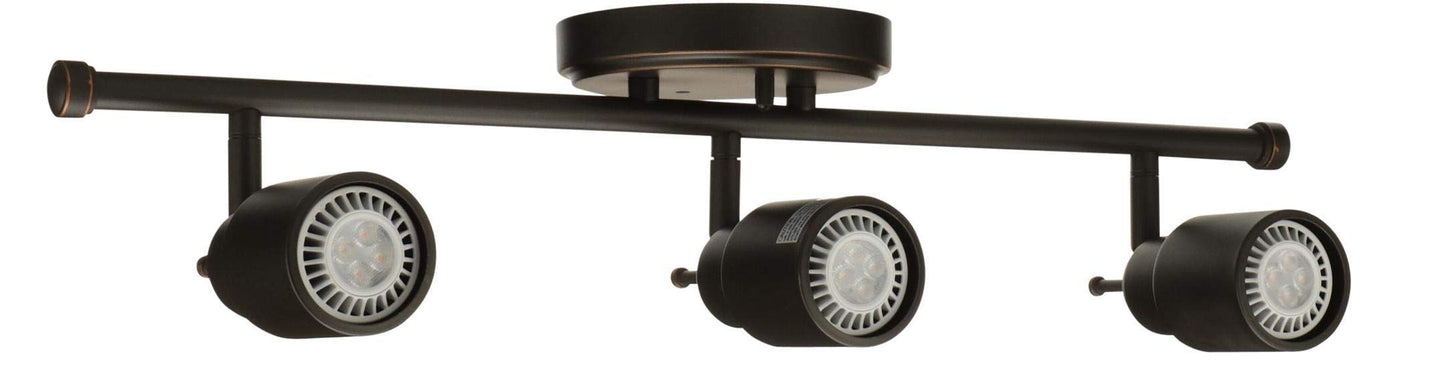 Lithonia Lighting LTFSTCYL MR16GU10 LED 27K 3H ORB M4 3 Fixed-Track Lighting Kit, Oil Rubbed Bronze