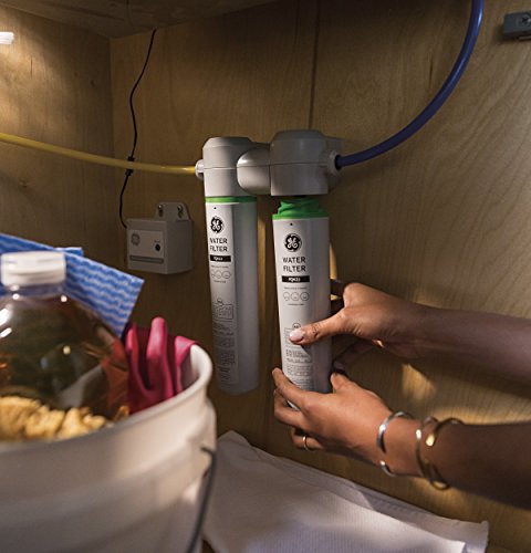 GXK285JBL Twist And Lock Under Counter Dual Flow Water Filtration System