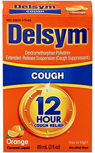 Delsym Adult Cough Suppressant Liquid, Orange Flavor, 3 Ounce