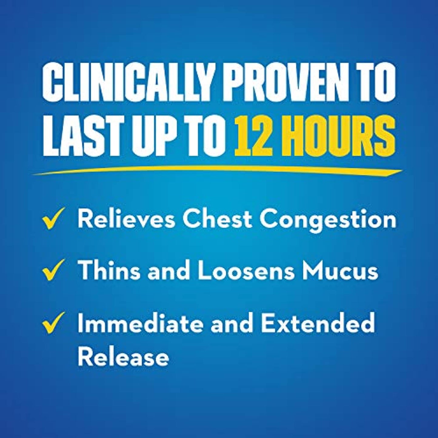 Mucinex Maximum Strength 12 Hour Chest Congestion Expectorant Relief Tablets, 1200 mg, 28 Count, Thins & Loosens Mucus