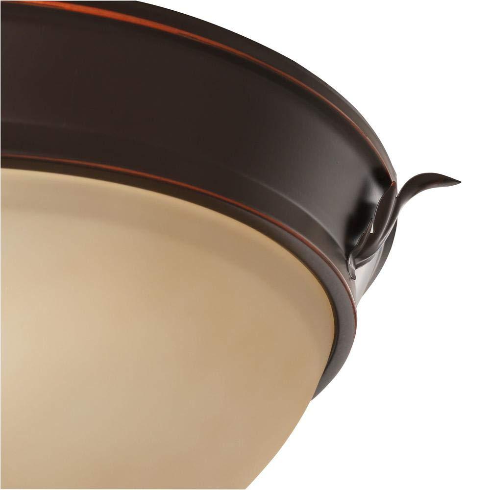 Hampton Bay 2-Light Oil-Rubbed Bronze Ceiling Flushmount