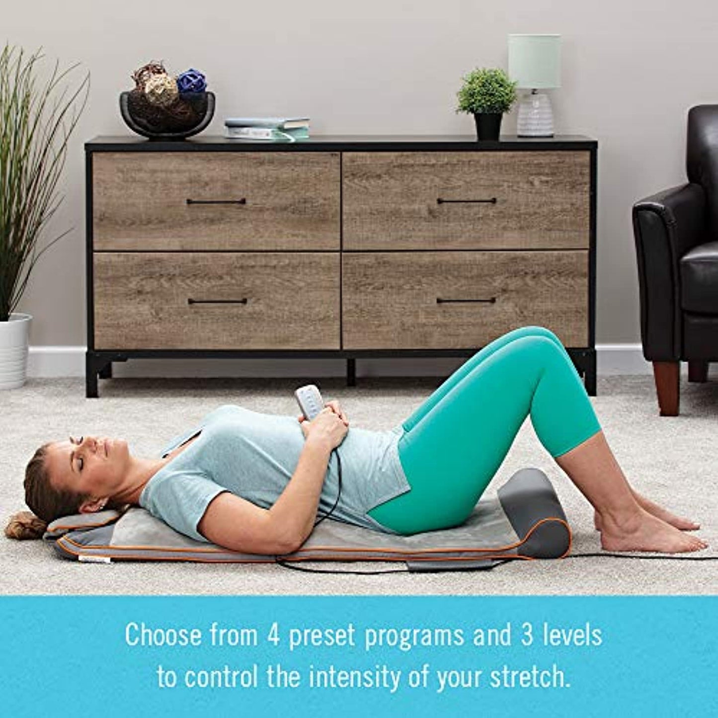 HoMedics Air Compression Back Stretching Mat - Gray