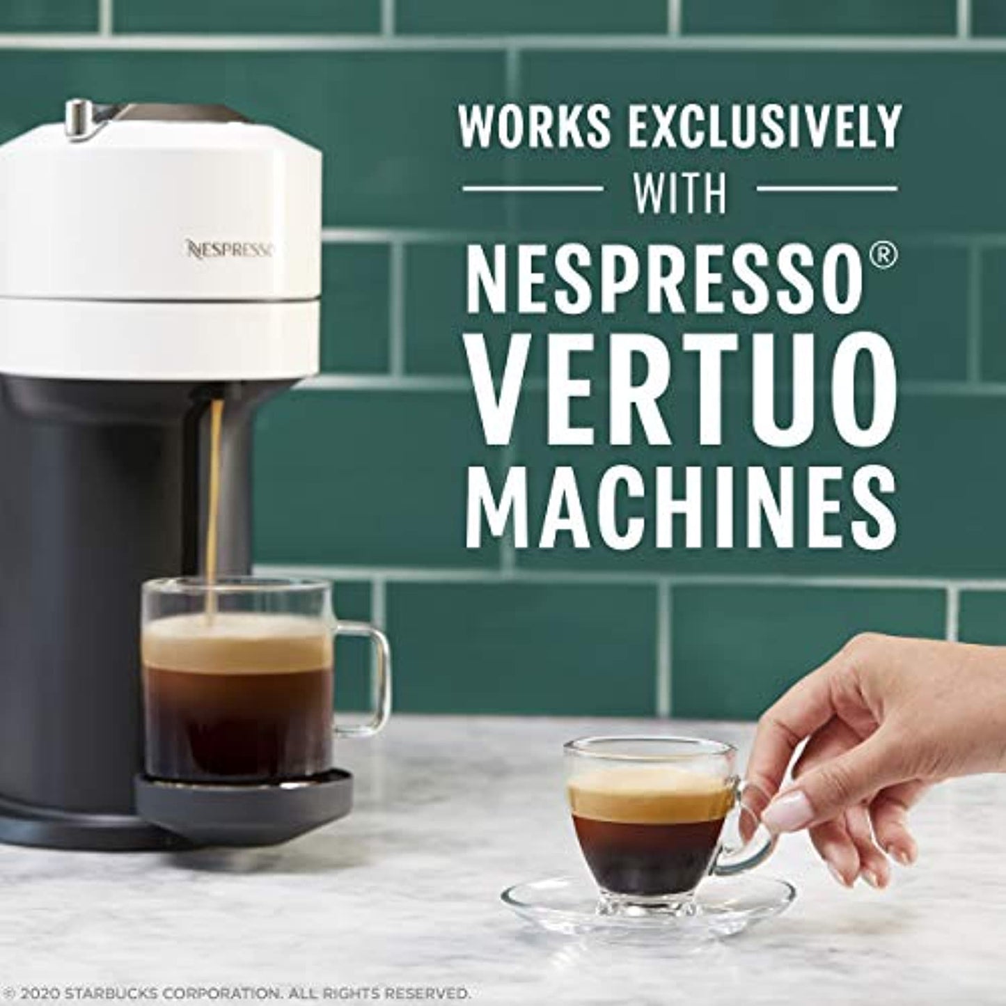 Starbucks Caffe Verona for Nespresso Vertuo 64 Capsules 8 Boxes Of 8 Count 5/22