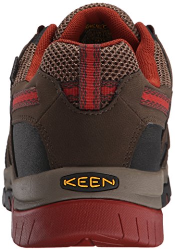 Keen Utility Men's Omaha Low Waterproof Steel Toe Work Boot, Cascade Brown/Burnt Henna, 7 EE US