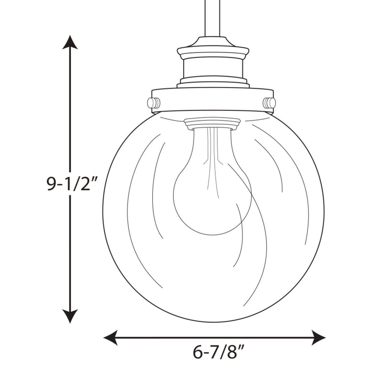 Progress Lighting P5067-137 Penn 1 Light Pendant