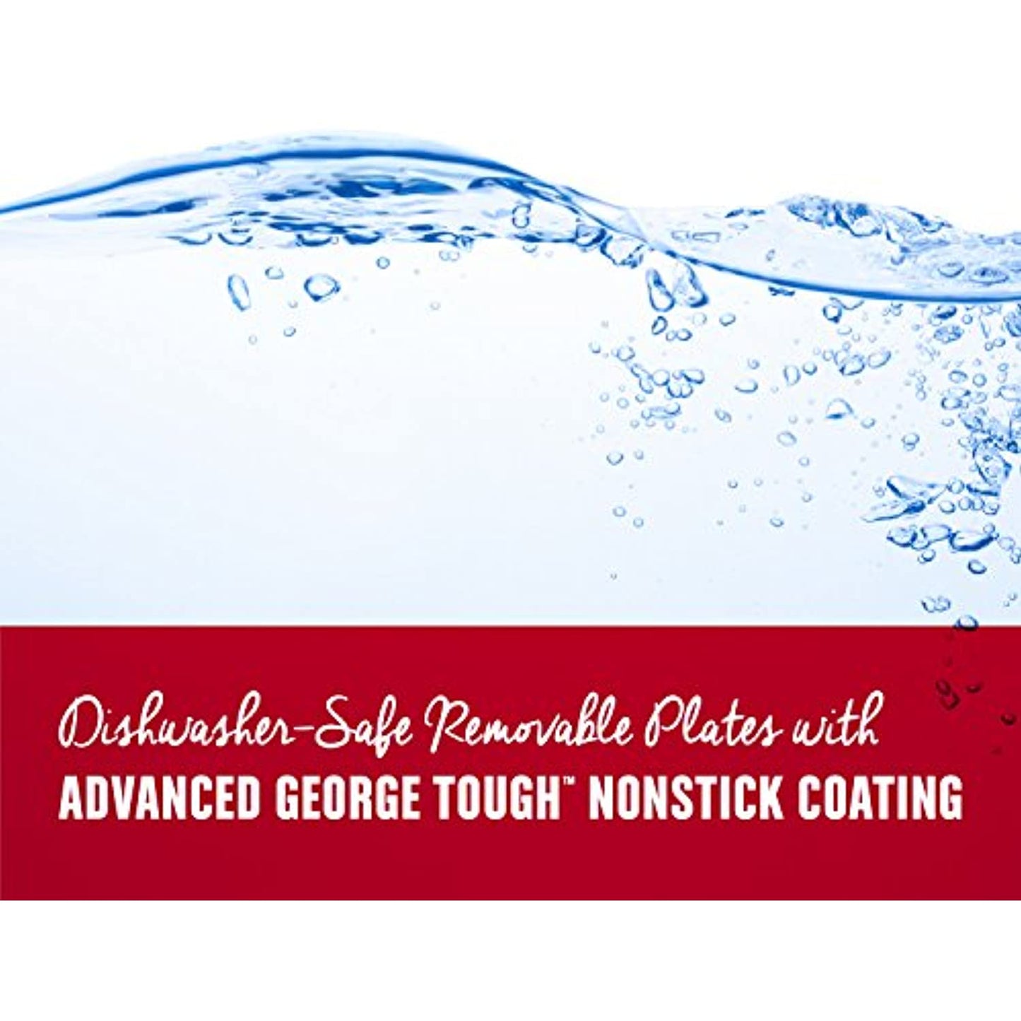 George Foreman 4-Serving Removable Plate Grill and Panini Press, Black, GRP1060B