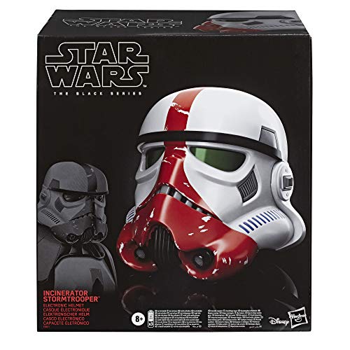 Star Wars Black INCINERATOR StormTrooper Electronic Helmet by Disney -Open Box!