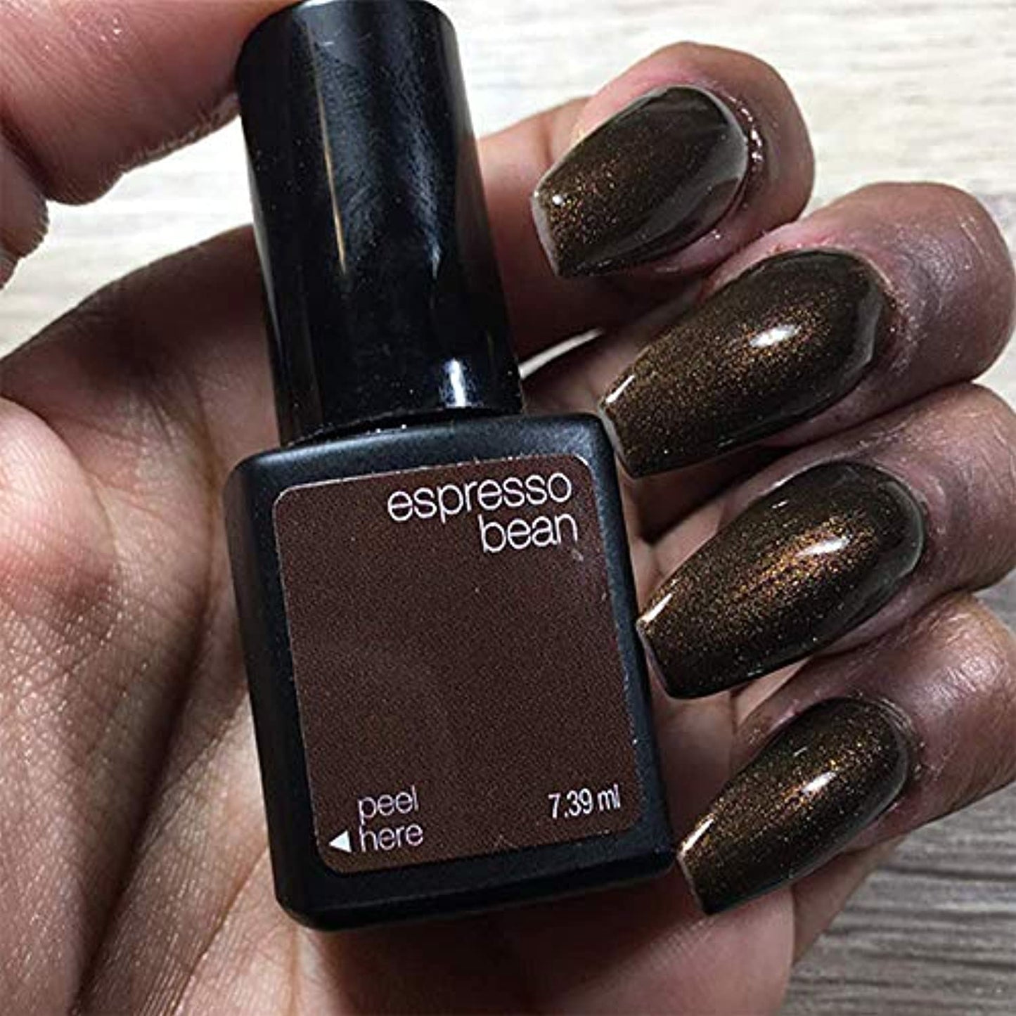 Sensationail by Nailene, Gel Polish Color 71595 Espresso Bean, 0.25 fl oz