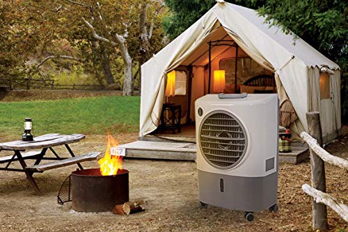 Hessaire MC18M Portable Evaporative Cooler, Gray, 1300 CFM, Cools 500 Sq ft