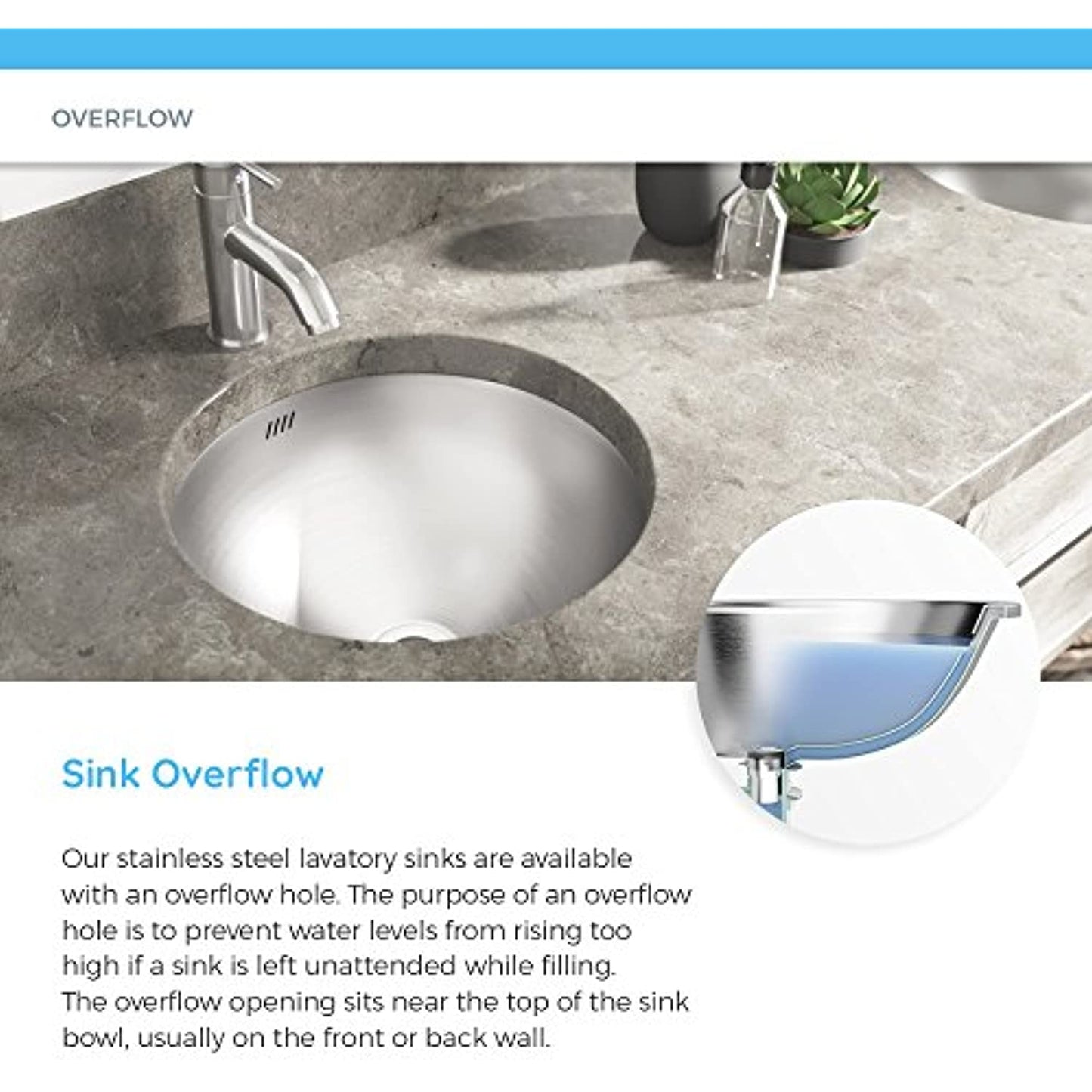 Countertop Sink Stainless Steel 1917-BN-ENS (OPEN BOX)