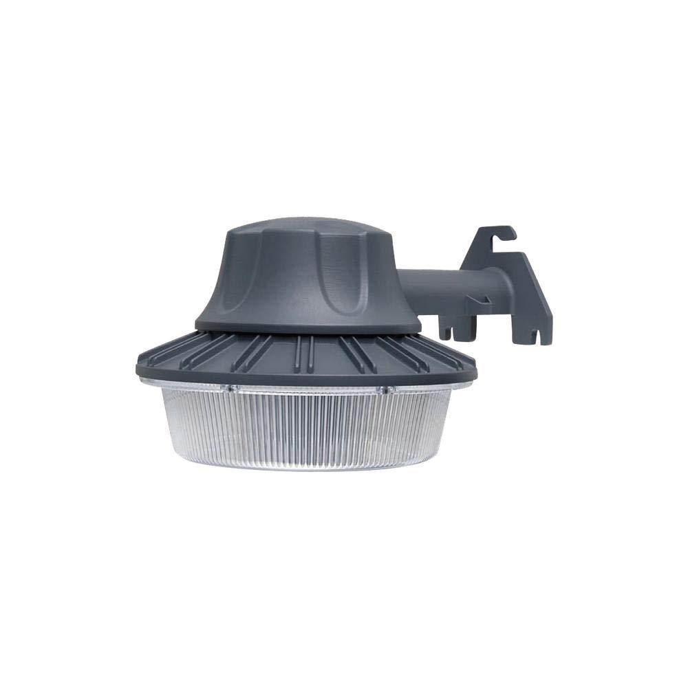 Commercial Electric 46-Watt Gray Outdoor Integrated LED Area Light Wall/Pole M..