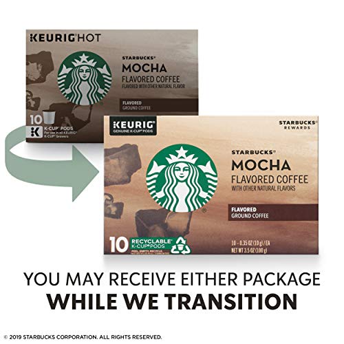 Starbucks Mocha Flavored Medium Roast Coffee K Cups 300 Count Best Before 6/2020