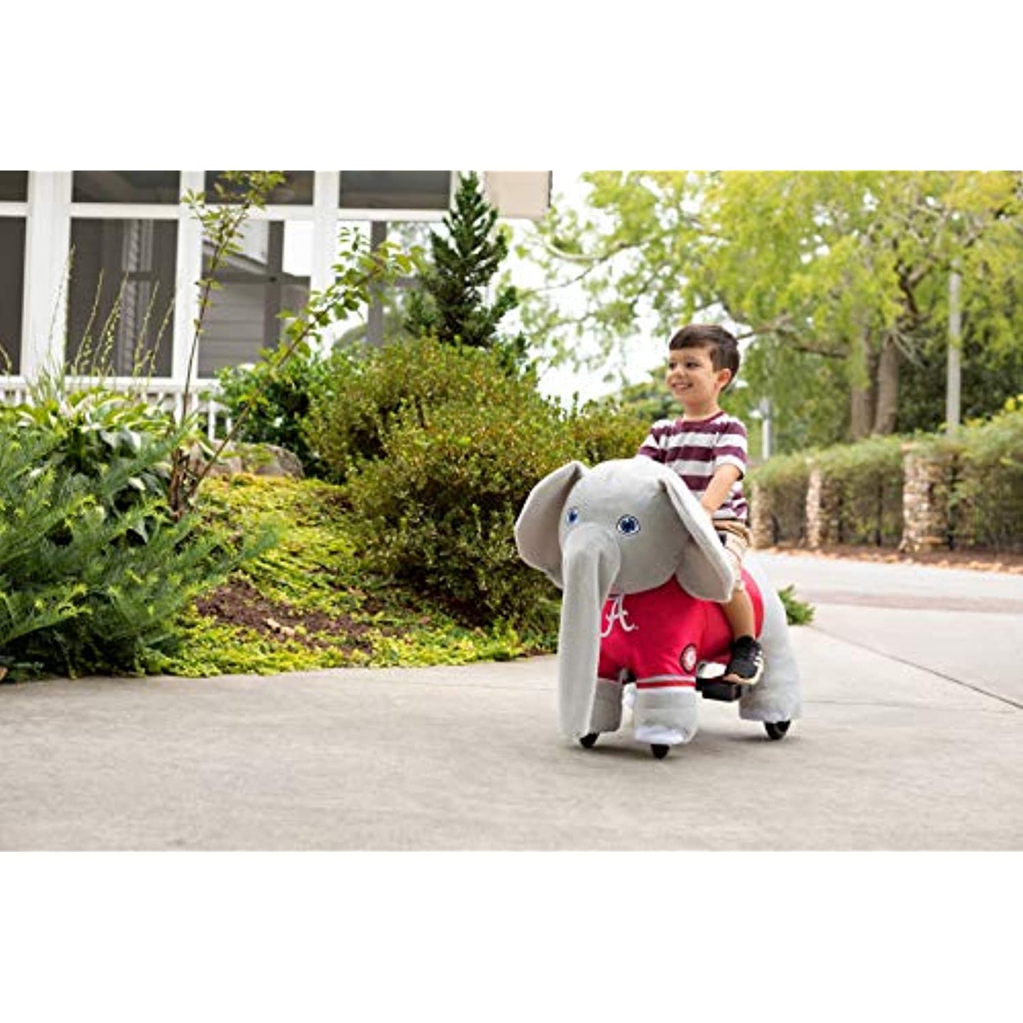 University of Alabama 6V Plush Big Al Ride-On with Team Bus Included