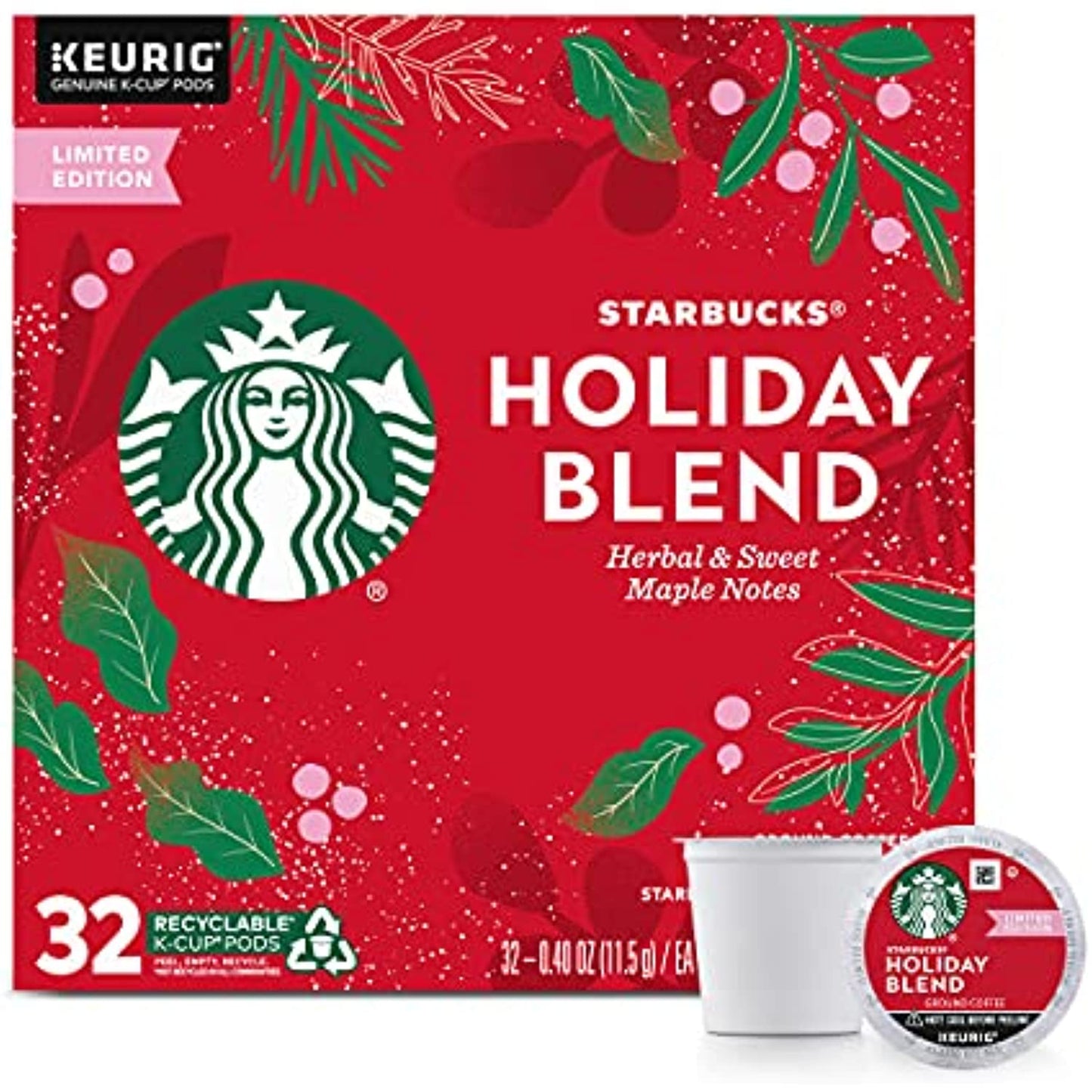 Starbucks Holiday Blend Medium Blend 128 Count READ DESCRIPTION