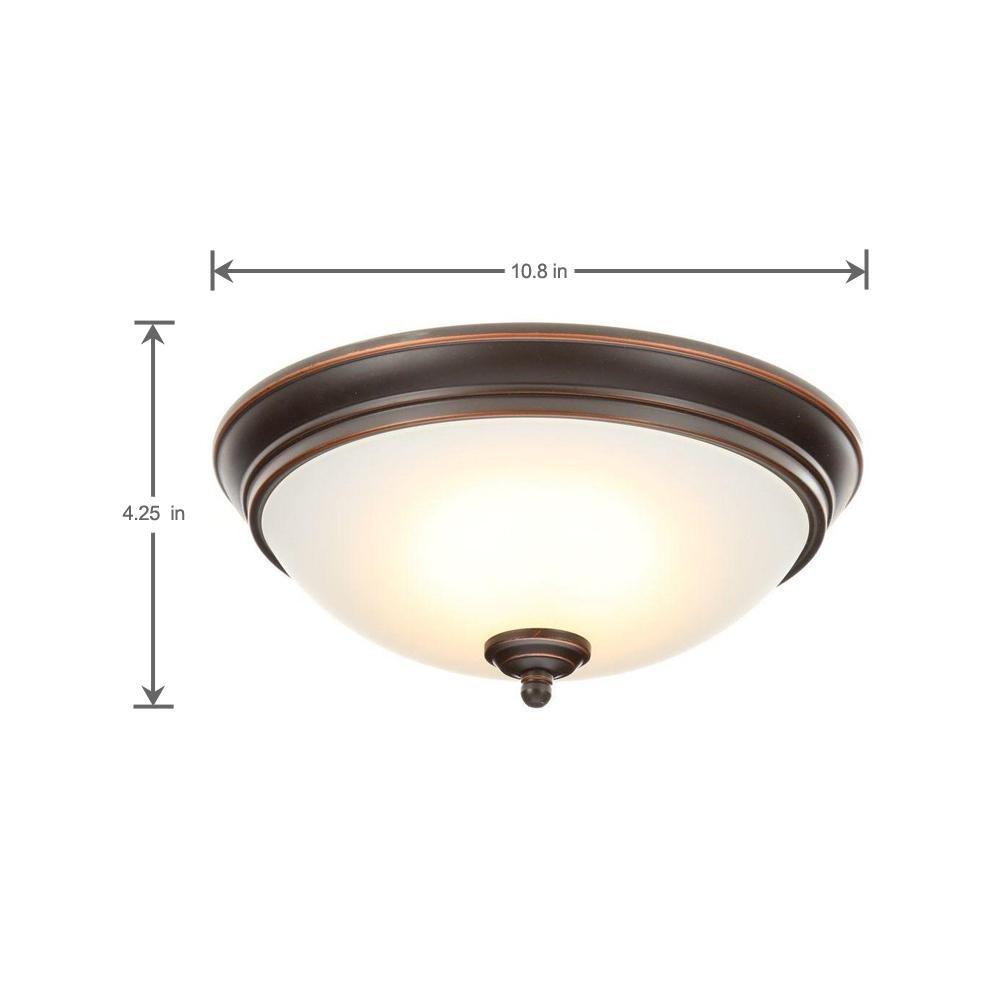 Commercial Electric Oil Rubbed Bronze LED Energy Star Flushmount