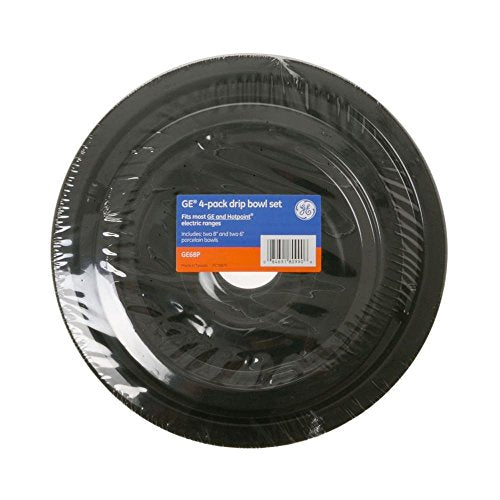 Drip Bowl Set by GE Appliances, open box,  2 each 6"/ 8" (4 pack)