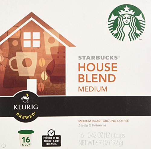 Starbucks 128 COUNT House Blend, K-Cup for Keurig Best Before August 2020