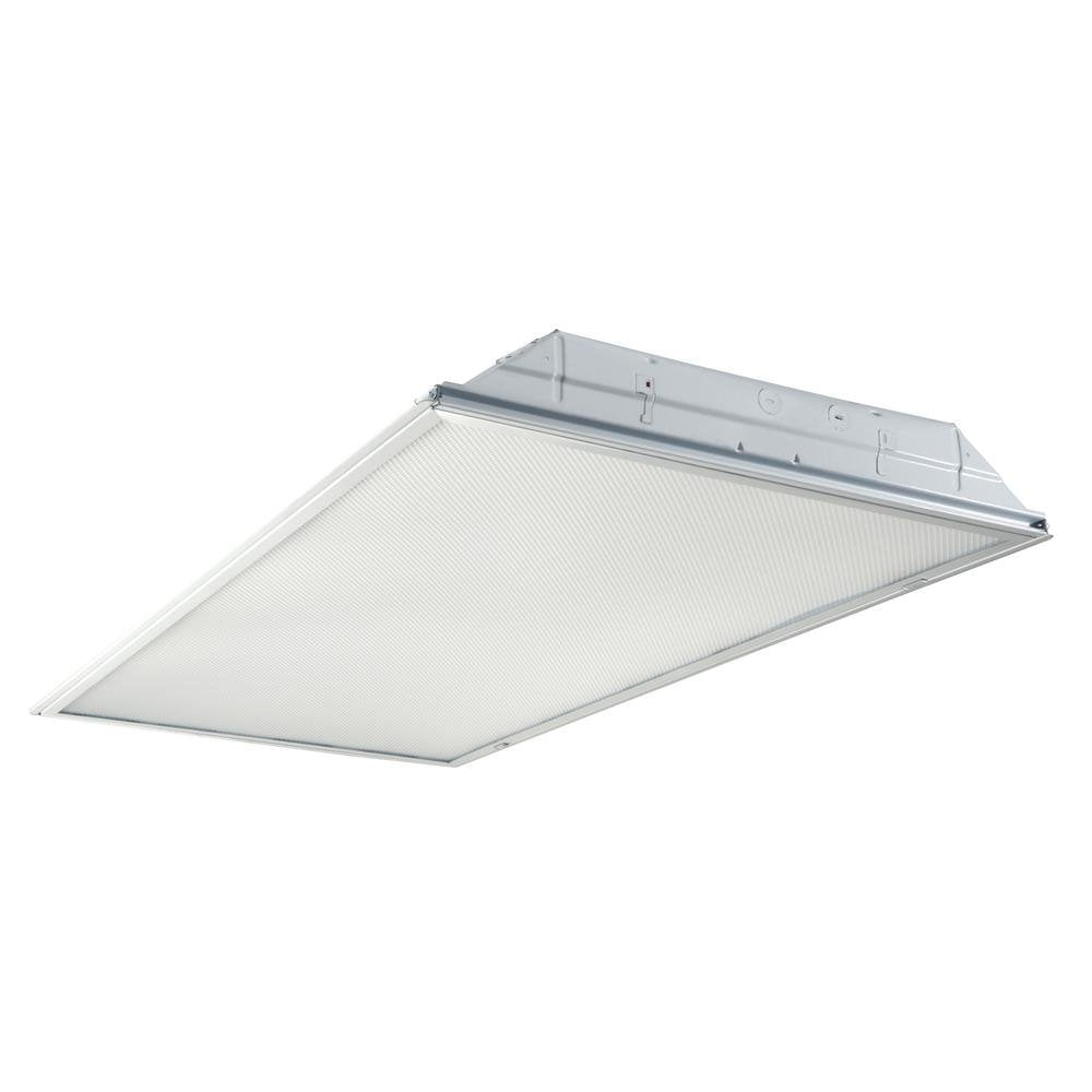 Metalux 24GRLED5040RT-120V 2 x 4 ft. White Integrated Drop Ceiling Light with 5000 Lumens, 4000K LED Troffer