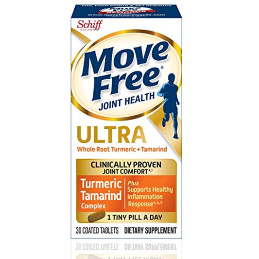 Turmeric & Tamarind - Move Free Ultra Joint Support Tablets (30 Count in a Box), for Clinically Proven Joint Comfort*, Supports Healthy Inflammation Response*, 1 Tiny Pill Per Day, Antioxidants