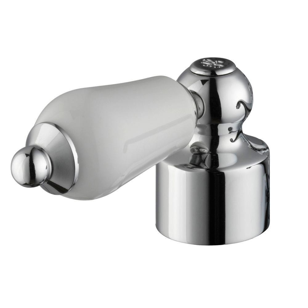 Calcier Bay Teapot 4 in. Centerset 2-Handle Low-Arc Bathroom Faucet in Chrome