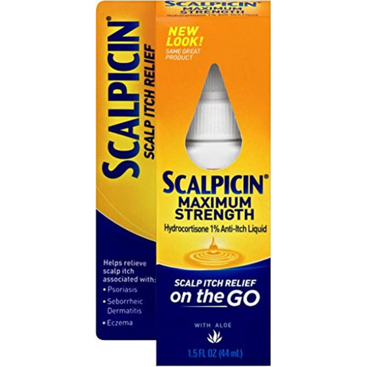 Scalpicin Max Strength Scalp Itch Treatment, 1.5 Ounce Exp 9/2023